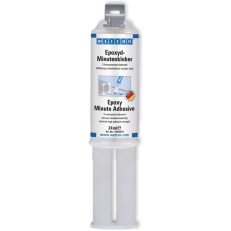 WEICON Epoxyd-Minutenkleber 24 ml, Zwillingsspritze 12 Stk