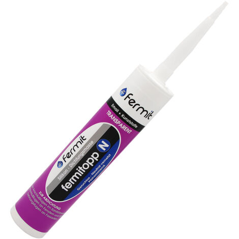 Fermit Fugendichtstoff Fermitopp N Silicone-Basis, 310 ml Kartusche, transparent 16003