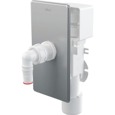 AlcaPlast Unterputzsiphon für Waschgeräte edelstahl APS3 (1/3)