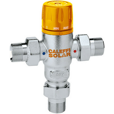 Caleffi Thermomischer einstellbar für Solar 30-65°C verchromt 3/4" 252150
