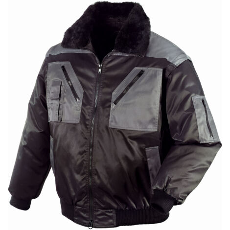 teXXor Piloten-Jacke OSLO schwarz/anthrazit M 4170