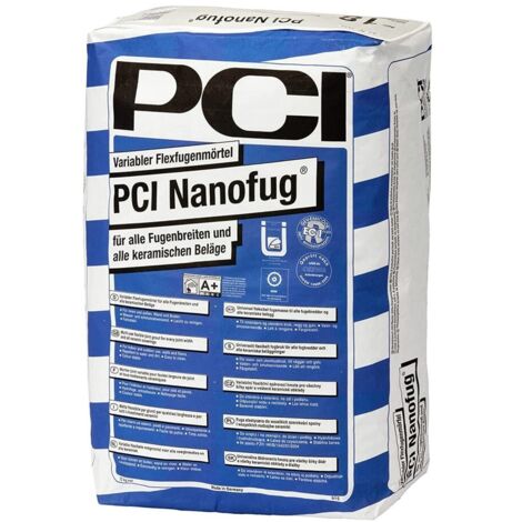 PCI Nanofug variabler Flexfugenmörtel 15 kg-Sack Nr. 19 basalt