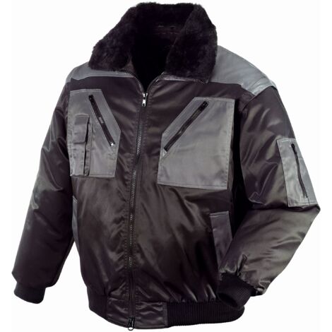 teXXor Piloten-Jacke OSLO schwarz/anthrazit L 4170
