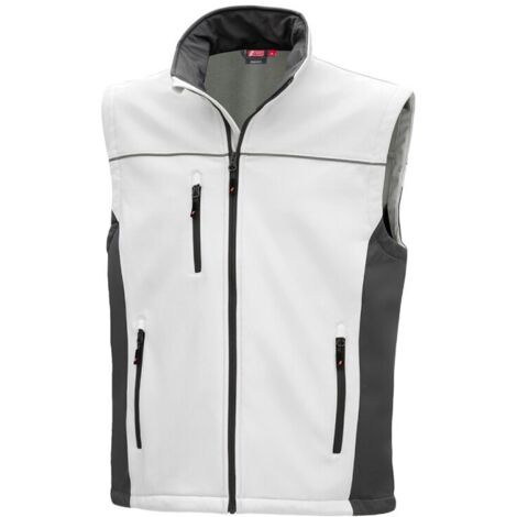 Nitras MOTION TEX LIGHT, Softshellweste  weiß / grau M 7163-M