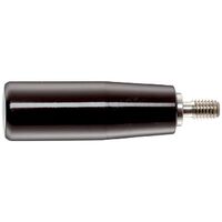 Halder Zylindergriff d1=18mm d2=M6 Rostfreier Stahl schwarz