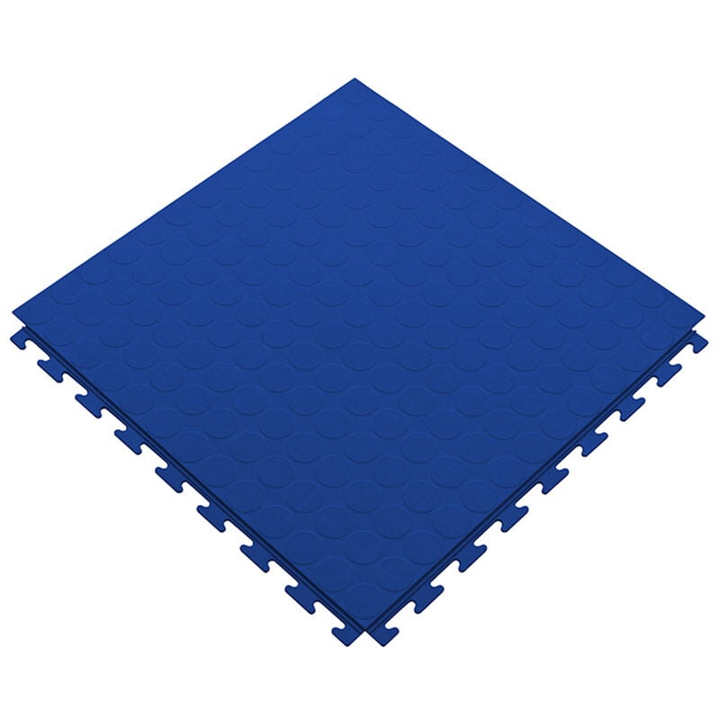 Piastrella SOGI PAV-02-BL in PVC blu per pavimento officina e garage -  disponibile in KIT, KIT 1 pz - 50 x 50 cm