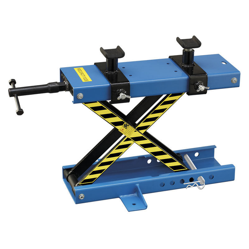 Sollevatore per moto a pantografo FERVI 0452 - portata 400 kg - piattaforma 470 x 150 mm