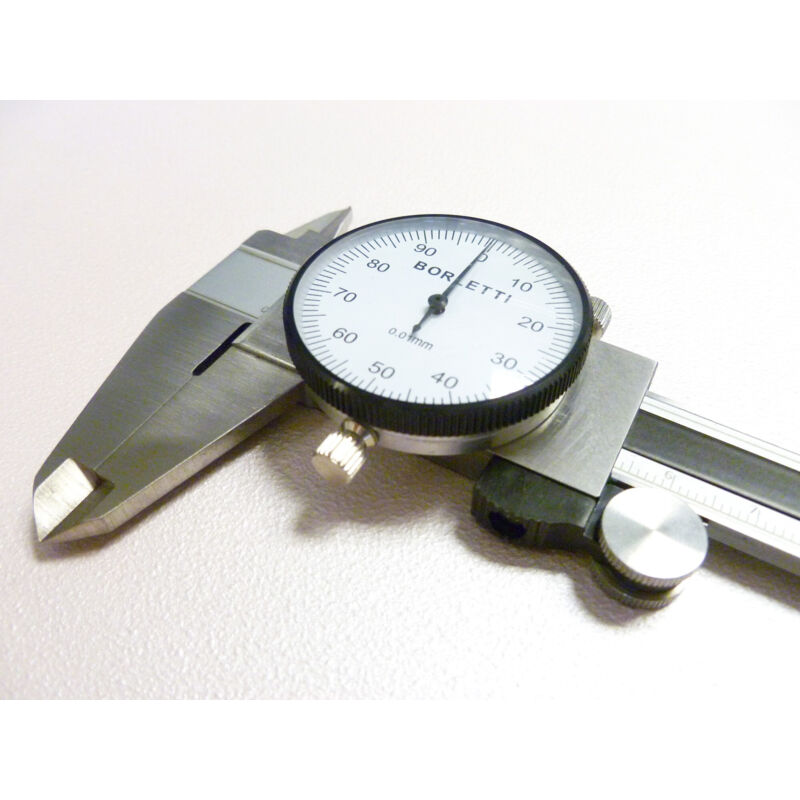 Calibro Analogico Con Orologio Di Precisione BORLETTI COC100S 158 Mm - Foto 13