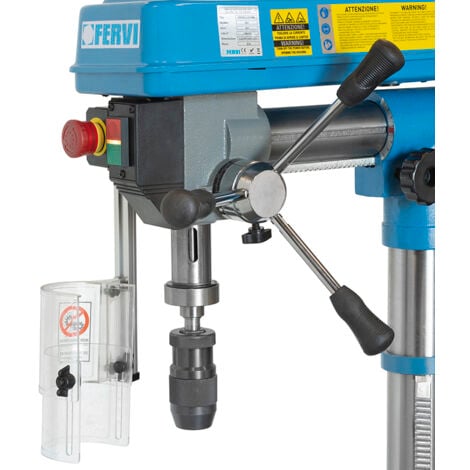 Trapano A Colonna Radiale Fervi 0857 Con Tavola Girevole E Inclinabile - Mandrino Autoserrante - Foto 7