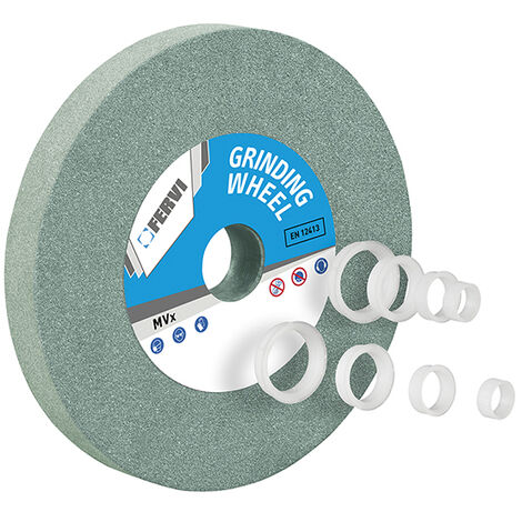 Mola Fervi MG06/80 - 200x40x20mm Grana 80 Per Acciai Duri, Corindone Grigio - Foto 8