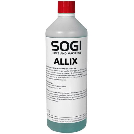 Detergente SOGI ALLIX per rimozione sporco, pulizia, sgrassaggio di acciaio inox e alluminio - da 1L a 25KG, Formato: 1 L
