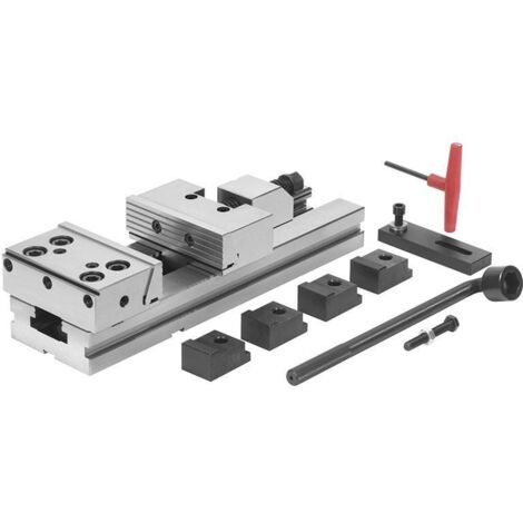 Morsa A Vite Di Precisione 100mm - Ghisa Per Trapano E Fresatrice - Serraggio Potente - Foto 13