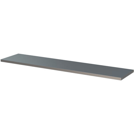 Piano di lavoro in acciaio inox SOGI ARR-TOP-A-L per arredo officina - per sistema modulare ARR-OFF - 2040x466x36 mm