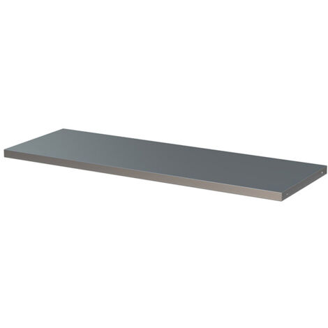 Piano di lavoro in acciaio inox SOGI ARR-TOP-A-C per arredo officina - per sistema modulare ARR-OFF - 1360x466x36 mm