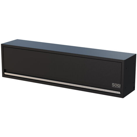 Armadio pensile lungo da officina SOGI ARR-M-P-L - ammortizzatori a gas - lampade incorporate - 1360x280x350 mm