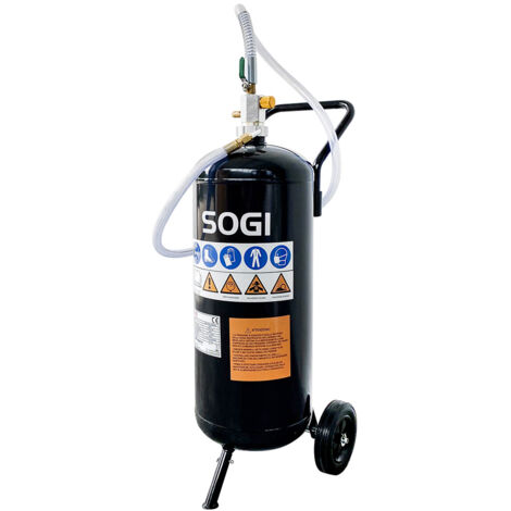 Sabbiatrice portatile SOGI SPS-7 a bicarbonato di sodio - 26.5 L (7 galloni) - 6.2 bar - uso esterno e interno