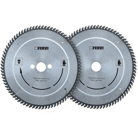 Disco per legno FERVI 0745 per sega circolare - riporto in metallo duro - Ø 350 mm - denti Z 54 (1/2)