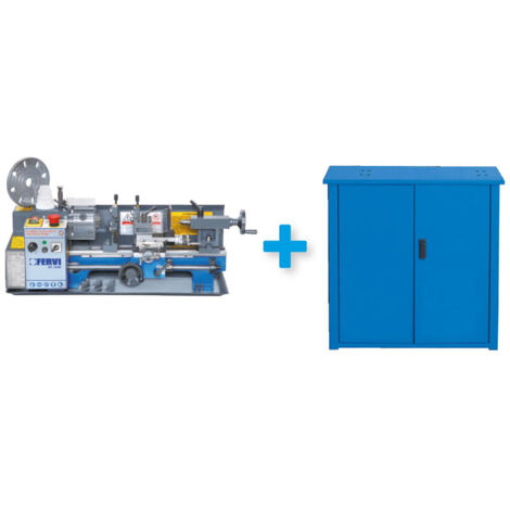 Tornio parallelo per metallo + banco FERVI KIT0224 - ( 0716S+0716/B )