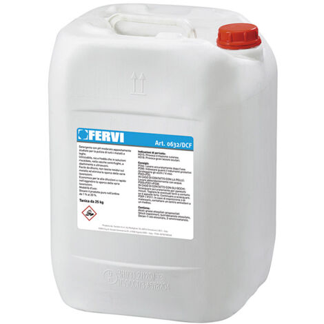 Liquido lavapezzi FERVI 0632/DCF per vasche di lavaggio a ultrasuoni - 25 L