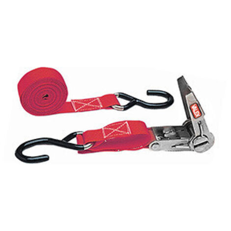 Valex cinghia con tenditore a cricchetto con ganci colore rosso 1961137