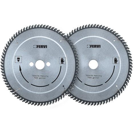 Disco per legno FERVI 0707 per sega circolare - riporto in metallo duro - Ø 400 mm - denti Z 48 (1/2)