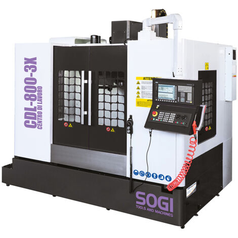 Centro di lavoro CNC verticale SOGI CDL-800-3X - 3 assi - controllo numerico SIEMENS 828D - mandrino BT40 (1/5)