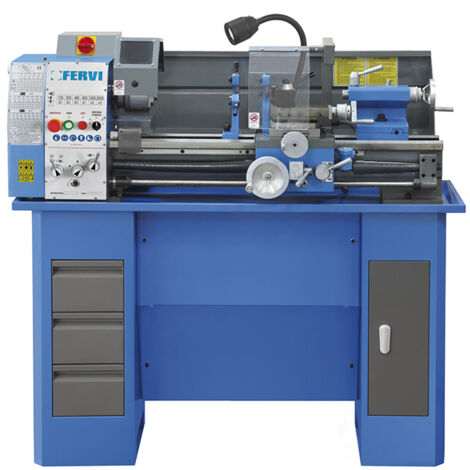 Tornio professionale parallelo FERVI T750 per metallo - 230V - Pb 26 mm (1/5)