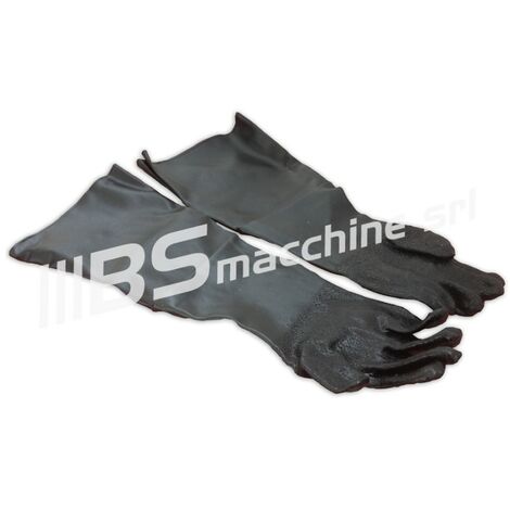 Guanti in coppia ricambi per sabbiatrice professionale SOGI S-85 S-100 S-120 S-218 S-320 (1/5)