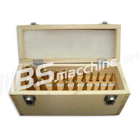 Set 12 frese per legno in box 6 mm Punte fresatrice per Scanalare Rifilare  Ingco