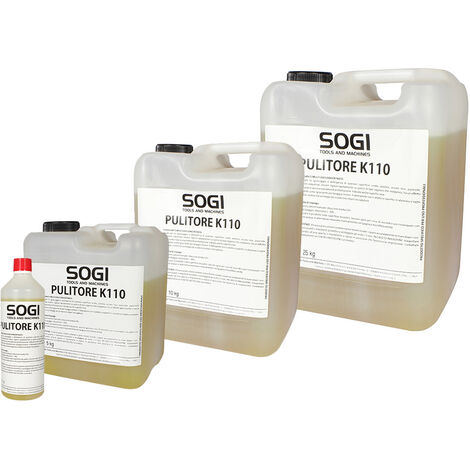 Liquido sgrassante detergente ultraconcentrato K110 per vasca pulitrice SOGI formato 1 L, 5 kg, 10 kg o 25 kg, Formato10 kg