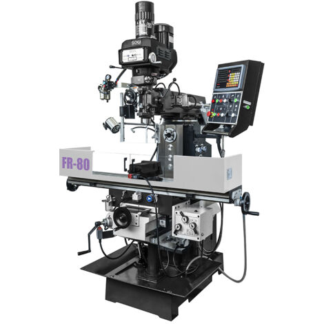 Fresatrice fresa testa veloce e orizzontale FR-80 SOGI automatica ISO40 visualizzata 3 assi