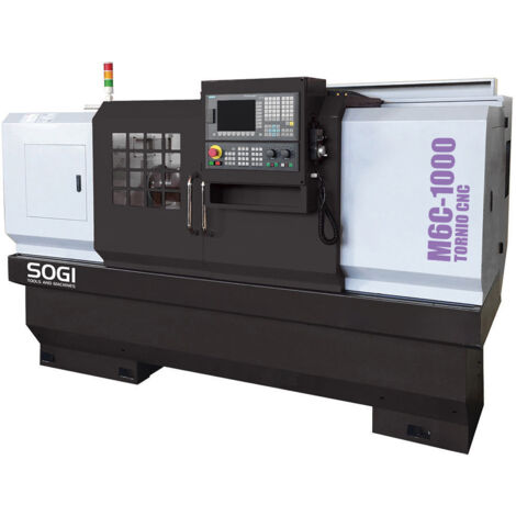 Tornio CNC ad autoapprendimento SOGI M6C -1000 460x1000 mm - controllo numerico SIEMENS 808D + accessori