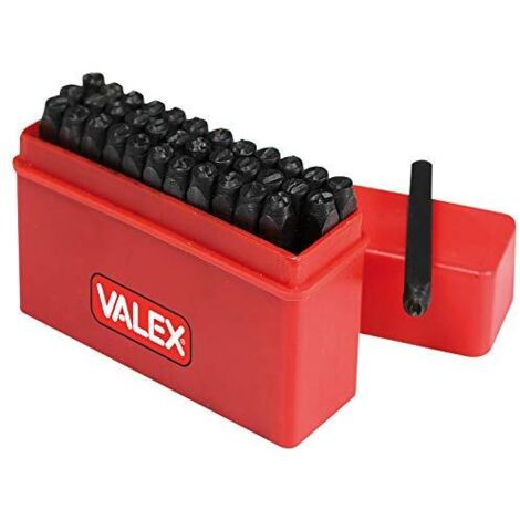 Punzoni lettere e numeri in kit per punzonatura incisione VALEX 1980328
