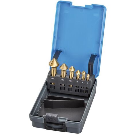 Set svasatore FERVI S001 a 3 taglienti 90° frese svasare antivibranti (1/2)