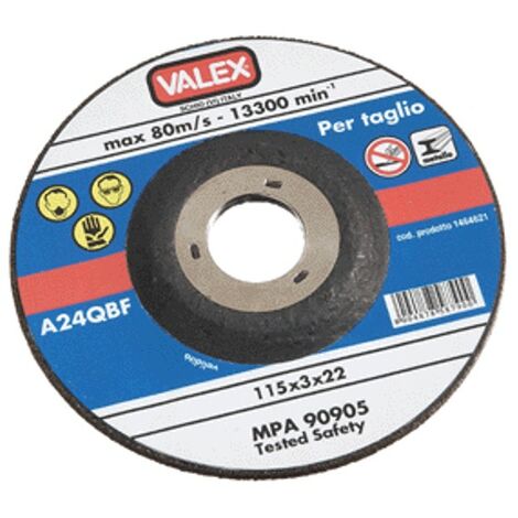 DISCO ABRASIVO DA TAGLIO PER SMERIGLIATRICE DIAM 230 SP 3 1464659 VALEX