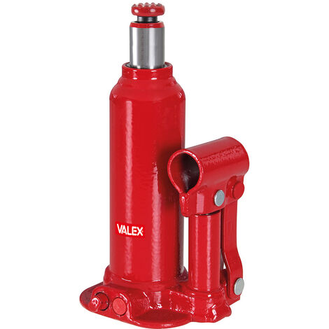 Cric idraulico a bottiglia VALEX 1651004 - 2 ton - altezza min 181 mm -  altezza max 345 mm