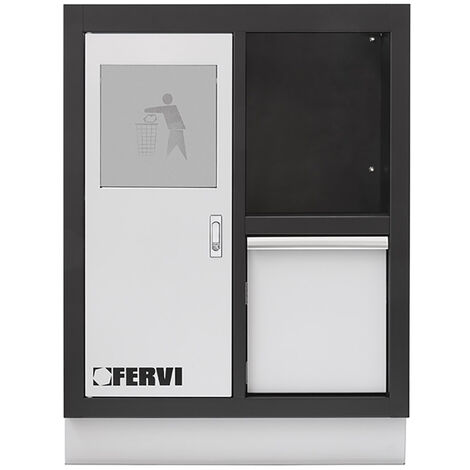 Armadio officina FERVI A007/06 multifunzione - arredamento modulare - 680 x 458 x 910 h mm