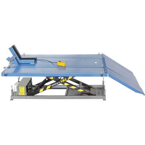 Ponte sollevatore per moto e quad elettroidraulico FERVI S027ATV - portata 600 kg - 1800x1200 mm