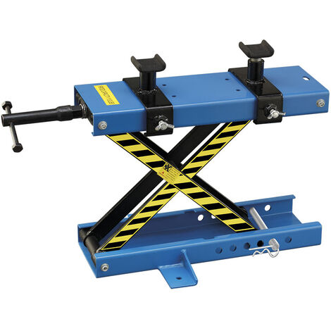 Sollevatore per moto a pantografo FERVI 0452 - portata 400 kg - piattaforma 470 x 150 mm