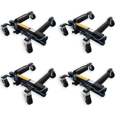 Carrelli per spostare auto SOGI PO-022 - Set da 4 pezzi, Set 4 pz