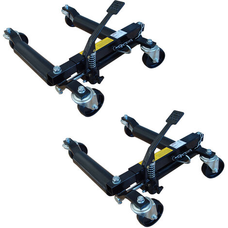 Cric idraulico a carrello posizionatore sotto auto SOGI PO-041 -650 kg - Set da 2 pezzi, Set 2 pz