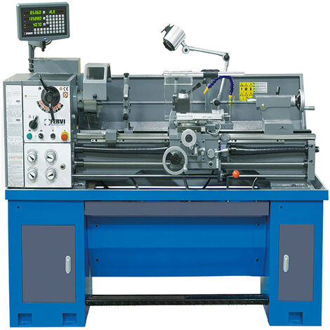 Tornio parallelo ferro metallo con visualizzatore 400v Fervi t998/400v3a