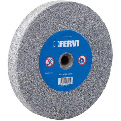 Mola abrasiva grana 80 corindone x smerigliatrice 150x20x32 mm Fervi mg01/80