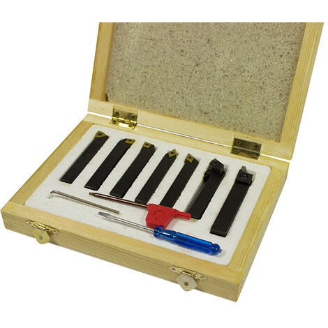 UTENSILI TORNIO A INSERTO PLACCHETTA 7 PZ 10 mm TRONCATORE FINITORE SGROSSATORE BARENO SOGI UPL-07