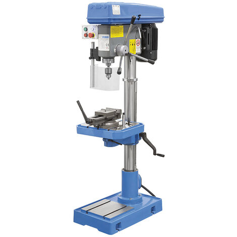 Trapano a colonna da ferro trifase trasmissione a cinghia 400v 15 kw Fervi t032