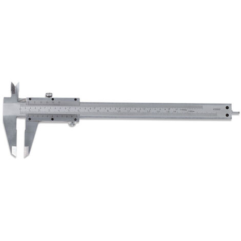 Calibro analogico in acciaio satinato graduato utile 150 mm FERVI C019/150 (1/4)