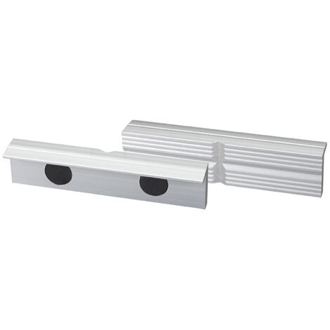 Coppia ganasce magnetiche in alluminio per morse 125 mm Fervi 0042/125