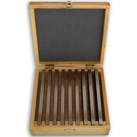 SET PARALLELE ACCIAIO TEMPRATE RETTIFICATE MORSA FRESA 18 pz. SOGI SPESSORI MORSA