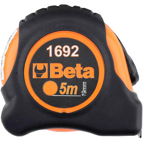 Flessometro Professionale in ABS e Nastro in Acciaio BETA - 5 mt x 19 mm