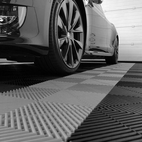 Piastrelle Pavimento Officina SOGI - 40x40 Cm, PP Rosso, Antiscivolo, Drenante, 10 Mq (62 Pezzi) - Foto 2